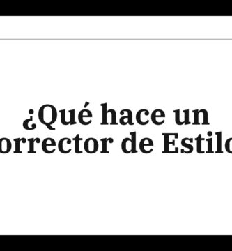 ¿Qué hace un corrector de estilo?