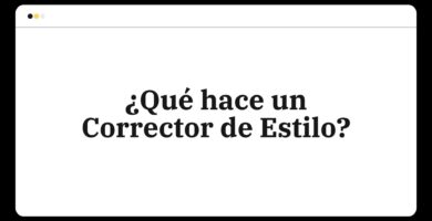 ¿Qué hace un corrector de estilo?